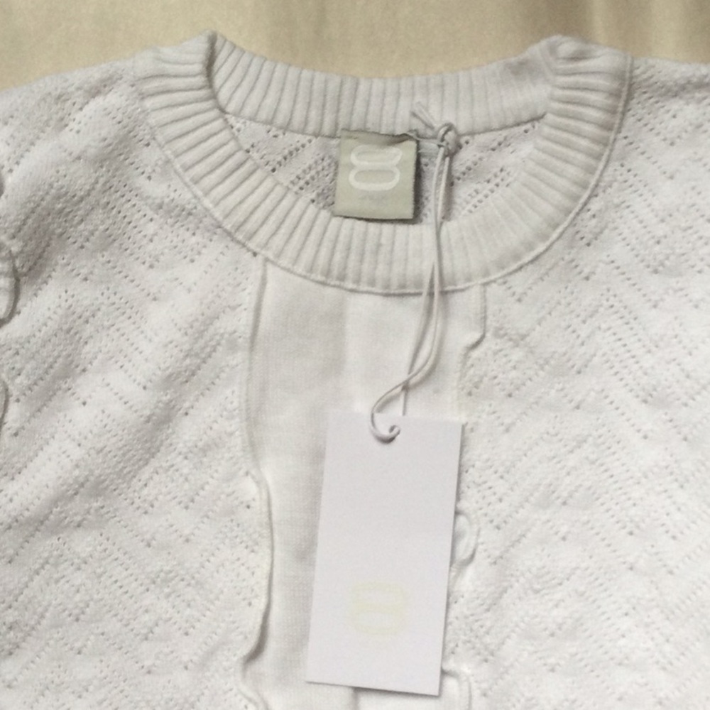 8 by Yoox White Sleeveless Knit Top - Picture 2 of 8